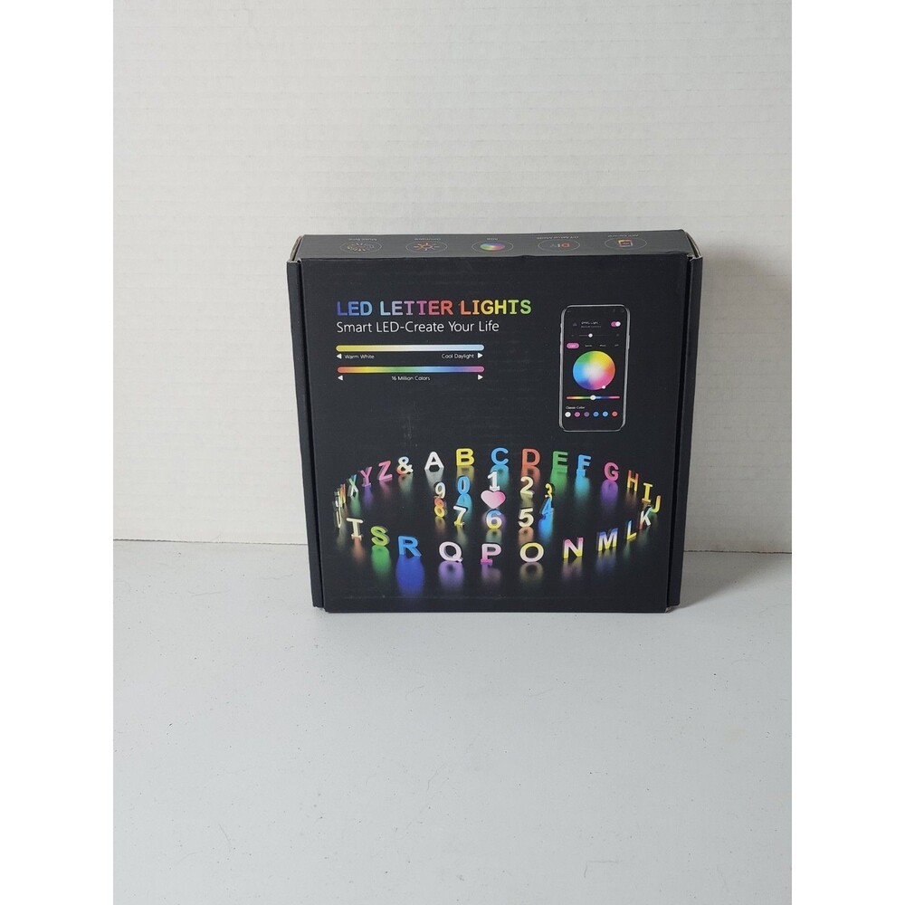 LED Letter M Light, App Control USB Powered, Color Changing Multicolor, Indoor